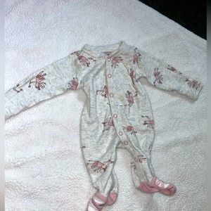 Grey bellerina baby pajama